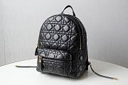 Dior Black Small Cannage Backpack - 21.5x31.5x13cm - 1