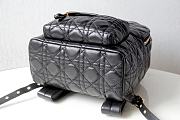 Dior Black Small Cannage Backpack - 21.5x31.5x13cm - 3