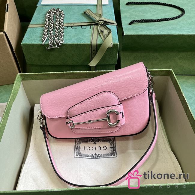 Gucci Small Horsebit 1955 In Pink 19.5cm - 1