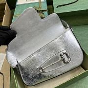 Gucci Horsebit 1955 In Silver 26.5cm - 3