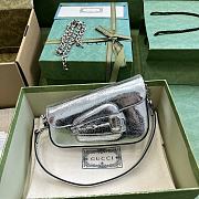 Gucci Small Horsebit 1955 In Silver 19.5cm - 1