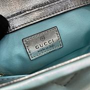 Gucci Marmont Mini Bag In Light Blue - 16.5x10x4.5cm - 5