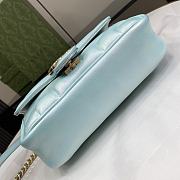 Gucci Marmont Bag In Light Blue - 23x14x6cm - 4