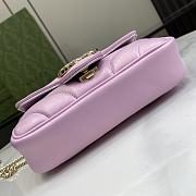 Gucci Marmont Mini Bag In Light Pink - 16.5x10x4.5cm - 4