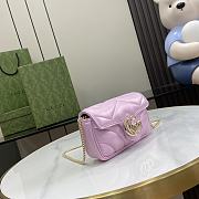 Gucci Marmont Mini Bag In Light Pink - 16.5x10x4.5cm - 3