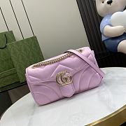 Gucci Marmont Bag In Light Pink - 23x14x6cm - 1