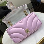 Gucci Marmont Bag In Light Pink - 23x14x6cm - 3