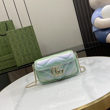 Gucci Marmont Mini Bag In Green - 16.5x10x4.5cm