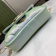 Gucci Marmont Mini Bag In Green - 16.5x10x4.5cm - 2