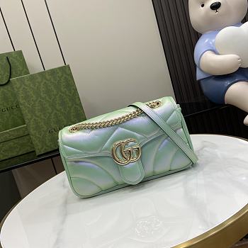 Gucci Marmont Bag In Light Green - 23x14x6cm