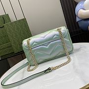 Gucci Marmont Bag In Light Green - 23x14x6cm - 5