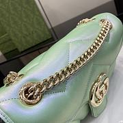 Gucci Marmont Bag In Light Green - 23x14x6cm - 4