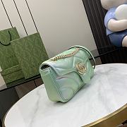 Gucci Marmont Bag In Light Green - 23x14x6cm - 3