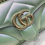 Gucci Marmont Bag In Light Green - 23x14x6cm - 2