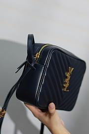 YSL Lou Camera Black Leather Handbag - 23x16x6cm - 2