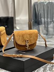 YSL Kai Small Kaia Satchel Bag In Yellow - 18x15.5x5.5cm - 3