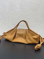 Loewe Paseo Flamenco In Brown Leather - 35x21x11.5cm - 2