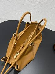 Loewe Paseo Flamenco In Brown Leather - 35x21x11.5cm - 3