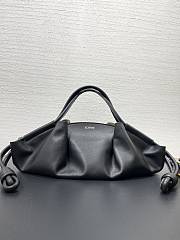 Loewe Paseo Flamenco In Black Leather - 35x21x11.5cm - 1