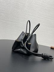 Loewe Paseo Flamenco In Black Leather - 35x21x11.5cm - 5