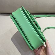 Celine Shiny Calfskin Teen Cuir Triomphe Bright Green - 18.5x14x8cm - 4