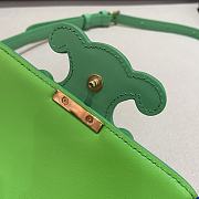 Celine Shiny Calfskin Teen Cuir Triomphe Bright Green - 18.5x14x8cm - 3