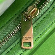 Celine Shiny Calfskin Teen Cuir Triomphe Bright Green - 18.5x14x8cm - 2