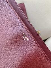 Celine Soft 16 Burgundy Bag - 38x26x18cm - 4