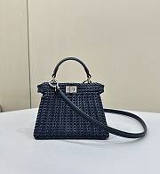 Fendi FF Small Peekaboo ISeeU Blue - 20x10.5x15cm - 1