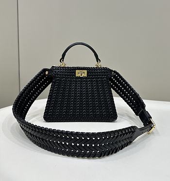 Fendi FF Small Peekaboo ISeeU Black - 20x10.5x15cm