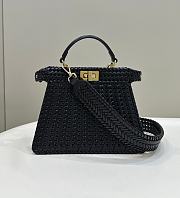 Fendi FF Medium Peekaboo ISeeU Black - 27×11×20cm - 1