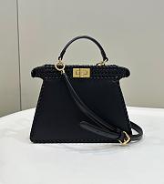 Fendi FF Medium Peekaboo ISeeU Black - 27×11×20cm - 2