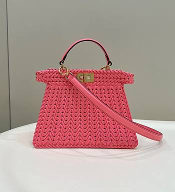 Fendi FF Medium Peekaboo ISeeU Pink - 27×11×20cm