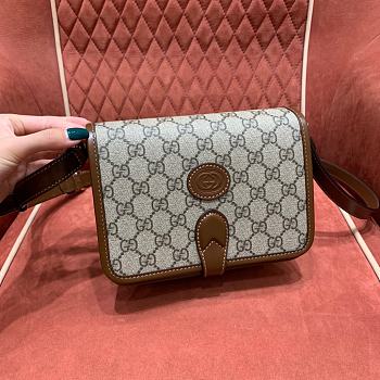 Gucci Mini Bag with Interlocking Supreme - 20x17x8cm