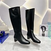 Prada Long Black Boots With High Heels 4.5cm - 1