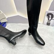 Prada Long Black Boots With High Heels 4.5cm - 5