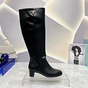 Prada Long Black Boots With High Heels 4.5cm - 3