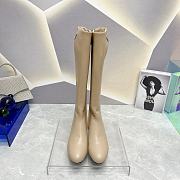 Prada Long Beige Boots With High Heels 4.5cm - 5