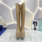 Prada Long Beige Boots With High Heels 4.5cm - 4