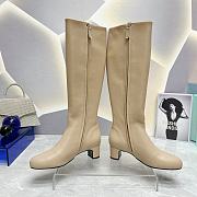 Prada Long Beige Boots With High Heels 4.5cm - 2