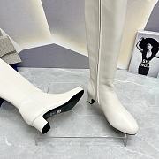 Prada Long White Boots With High Heels 4.5cm - 4