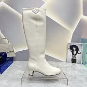 Prada Long White Boots With High Heels 4.5cm - 3