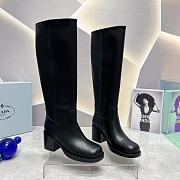 Prada Black Long Boots Heels 7cm - 1