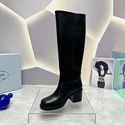 Prada Black Long Boots Heels 7cm - 4