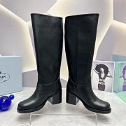 Prada Black Long Boots Heels 7cm - 3