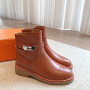 Hermes Kelly s23 Anker Brown Boots - 1