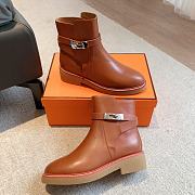 Hermes Kelly s23 Anker Brown Boots - 5