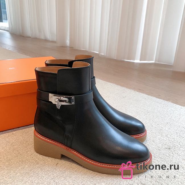 Hermes Kelly s23 Anker Black Boots - 1