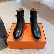 Hermes Kelly s23 Anker Black Boots - 5