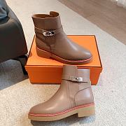 Hermes Kelly s23 Anker Beige Boots - 5